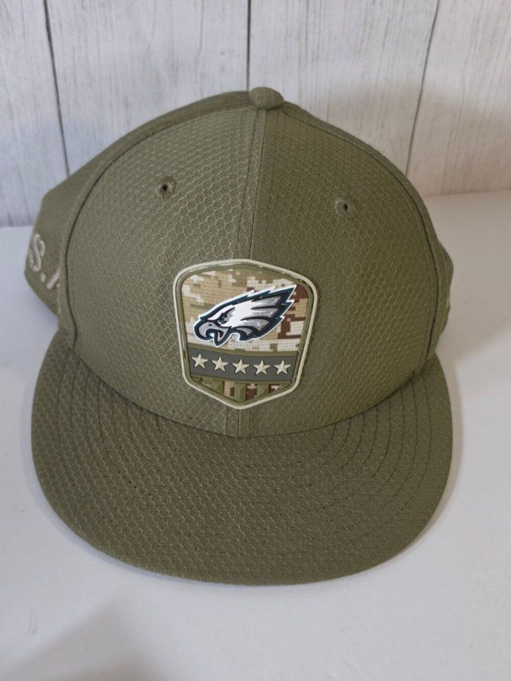 PHILADELPHIA EAGLES SALUTE TO SERVICE HAT NEW ERA 59FIFTY FITTED 7 CAMO NFL CAP